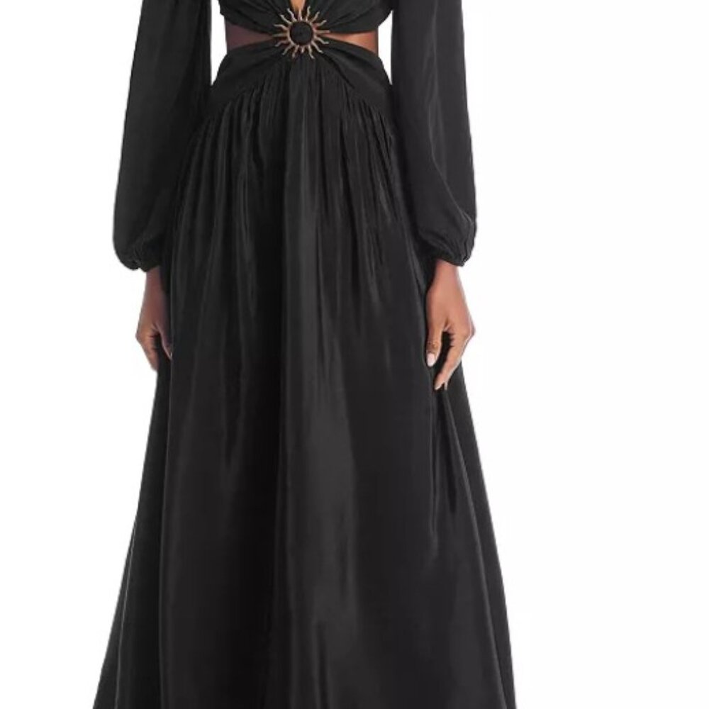 farm Rio Long Sleeve Cut Out Maxi